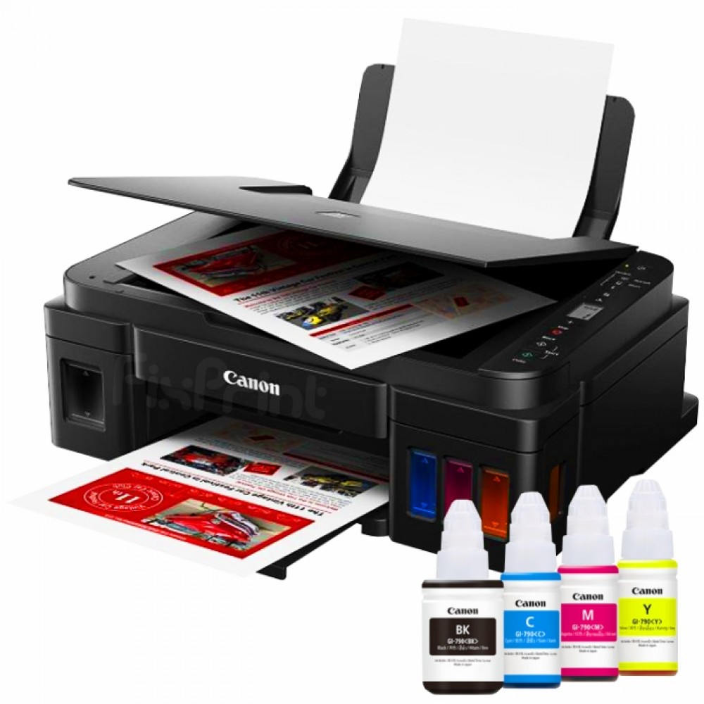 Produk Bundling Printer Canon Pixma G3010 Wireless Print Scan Copy New With Original Ink 3047